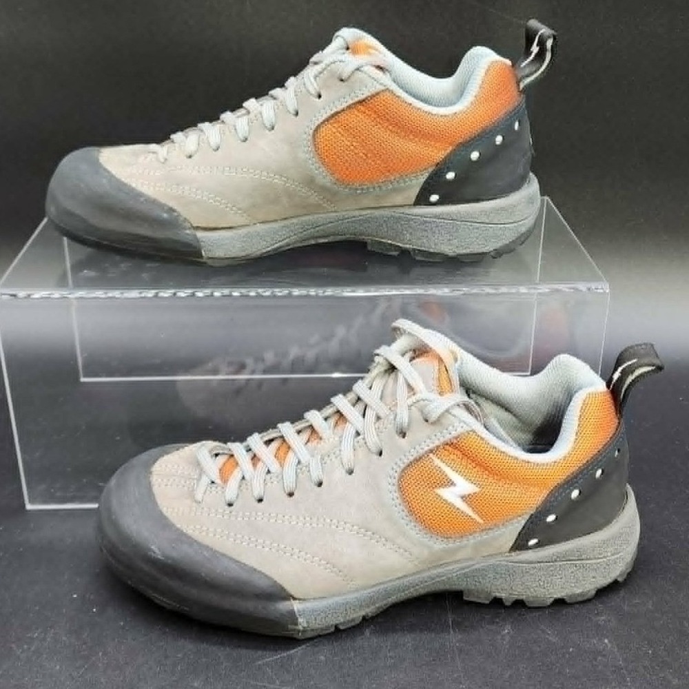 Evolv Cruzer Approach Shoes Mens Grey Orange Size 6 Climb Hiking Gorpcore Rugged